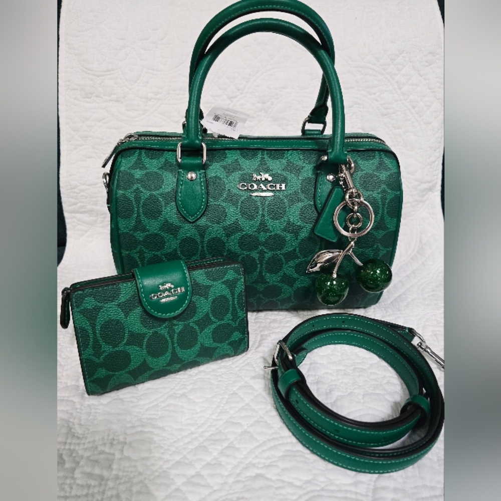 Coach Rowan Satchel Bag with Wallet